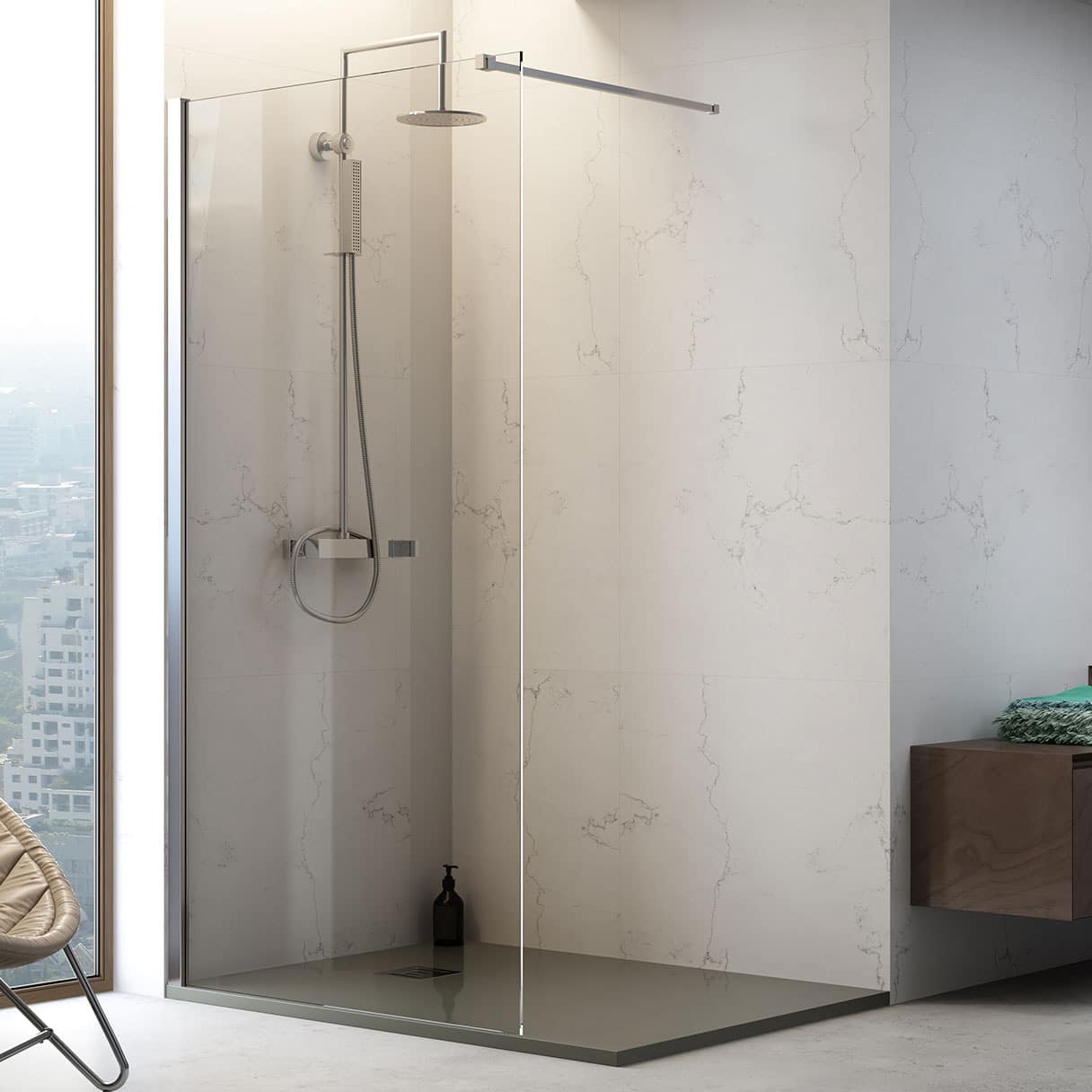 Walk-in P10 Mampara de ducha