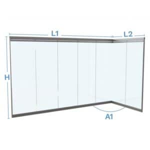 Mampara exterior Free L1-D