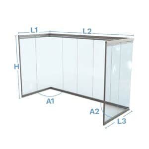 Mampara exterior Free L2